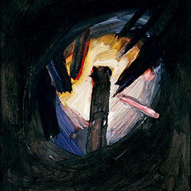 Ohne Titel 10 No. 4 von Jean-Pierre Kunkel, Öl auf Leinwand, ca. 70 x 60 cm