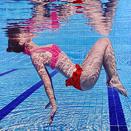 Jean-Pierre Kunkel, Pool No. 10, Öl auf Leinwand, 150x150cm