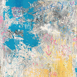 Kirstin Dabelstein | BLUE SKY | Unikat, Acrylfarbe auf Leinwand, 120x180cm