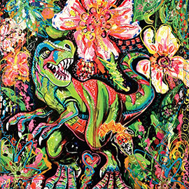 Kirstin Dabelstein | DINO | Unikat, Acrylfarbe auf Leinwand, 100x120cm