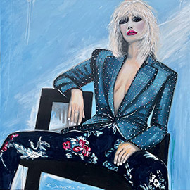 Kirstin Dabelstein | WOMAN TO WATCH | Unikat, Acrylfarbe auf Leinwand, 120x120cm
